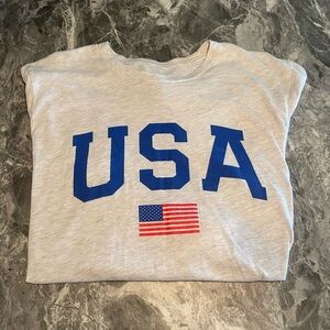 Gray USA Graphic T-Shirt